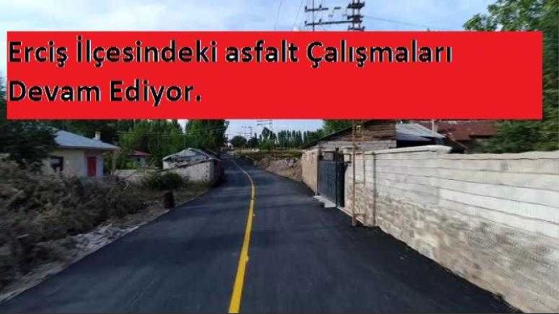 Kaymakam Mehmetbeyoğlu asfalt çalışmalarını inceledi