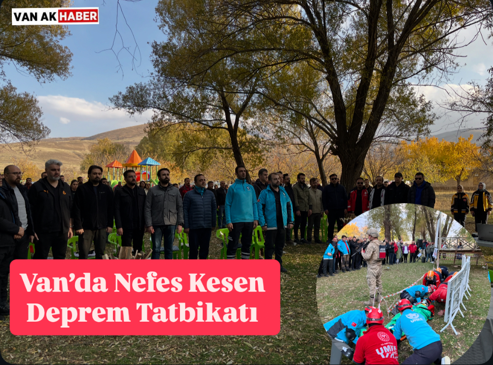Van’da İl Sağlık Müdürlüğünden nefes kesen tatbikat